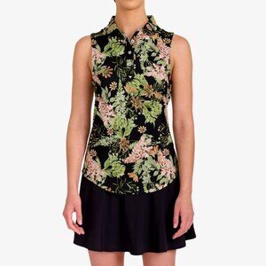 Bad Birdie Sleeveless Golf Polo Shirt in Randy's Moss Size Medium NWT